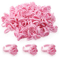 Glue Rings - Autdor 500Pcs Glue Rings for Eyelash Extensions Pink Lash Glue Rings Pigment Ring Cups Lash Glue Holder for Lash Extension Supplies Makeup Lip Microblading Supplies Nail Art