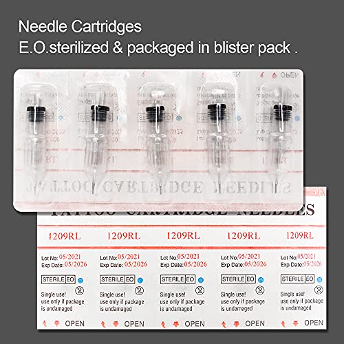 Autdor Tattoo Cartridge Needles 100Pcs Mixed Round Liner Shader Flat Magnum RL RS M1 Variation
