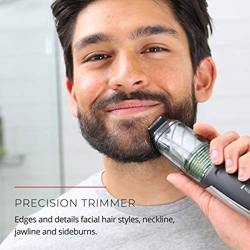 Remington Variation 1 Vacuum Beard Trimmer for Men – Cordless