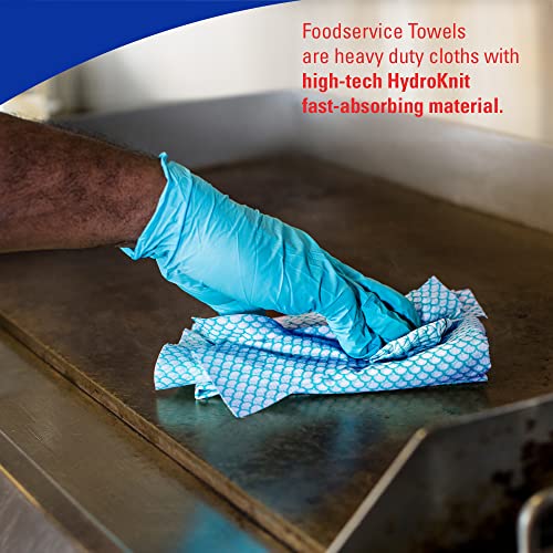 Heavy Duty Foodservice Wipes - 300 Blue Disposable Cleaning Towels