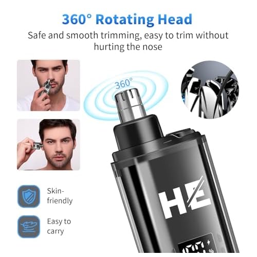 HIENA PRO Professional Cordless Hair Clipper for Men, Electric Foil Shavers and Beard Trimmers, Ear, Nose Hair Trimmer Set, Rechargeable Barber Kit and Hair Cutting Set, Facial Grooming Kit