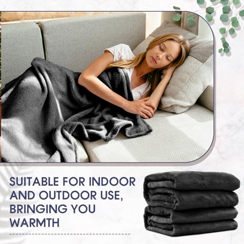 Bulk Wedding Gift Throw Blankets Set - 18 Soft Flannel Coverlets for Guests