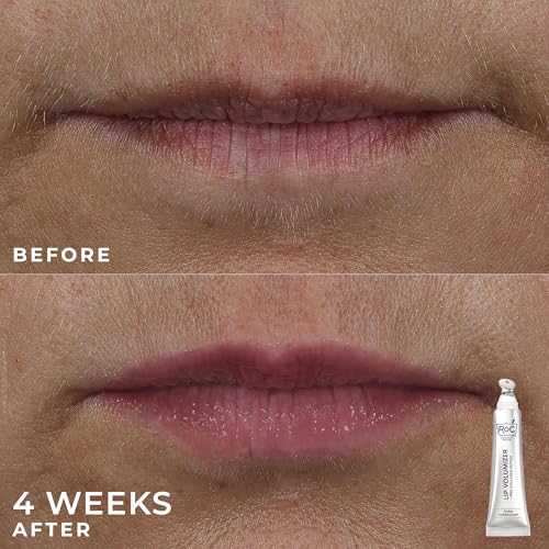Bundle of RoC Derm Correxion Lip Volumizer - Lip Plumper Peptide Treatment with Hyaluronic Acid & Vitamin E + RoC Derm Correxion Retinol Firming Serum Stick