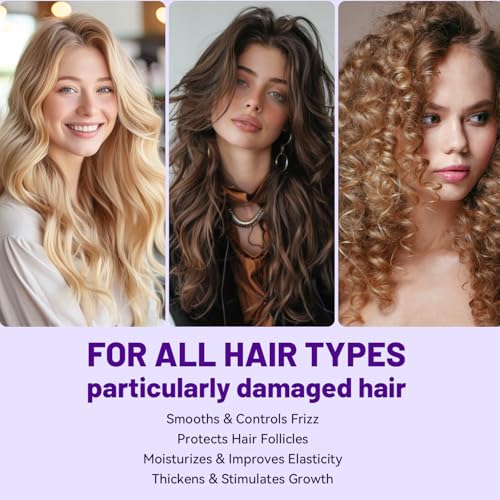 Herbalosophy Biotin & Collagen Shampoo & Conditioner Set with Vitamin B7 & Argan Oil - Pack of 2, 16.9 Fl Oz Each, Sulfate & Paraben Free, Dry & Damaged Hair Repair