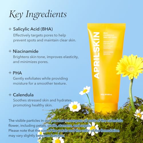 APRILSKIN Calendula Peel Off Pore-Minimizing Facial Mask with Jelly Brush