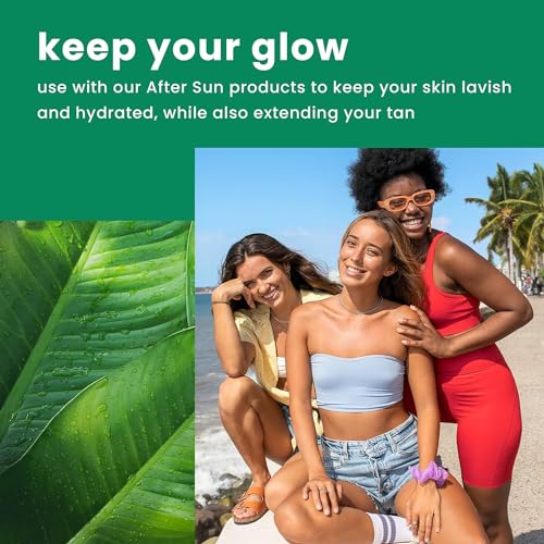 Tanning Oil with Coconut & Botanical Extracts - Hydrating & Reef-Friendly - 8 oz Pack of 3