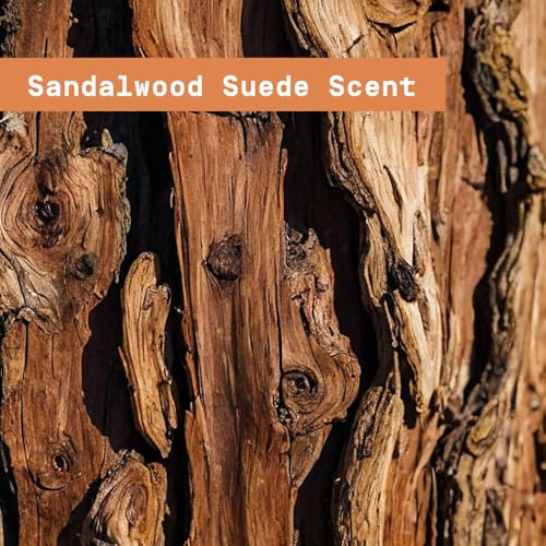 Papatui Sandalwood Suede Men’s Bar Soap - 7oz Pack of 4, Nourishing & Vegan