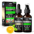 Biotin Beard Growth Oil for Men - 2 Pack Natural Conditioning Oil with Castor & Jojoba | Scented with Citrus & Shea Butter | Softens, Thickens, Moisturizes | Premium Beard Gift Set 2 OZ Each