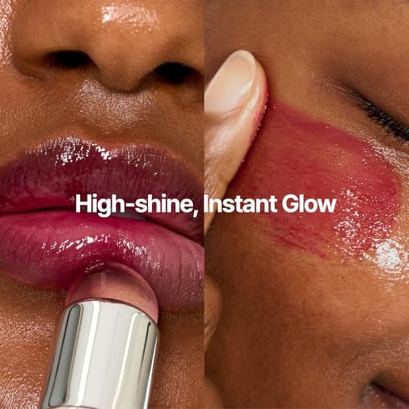 fwee Glowy Jelly Pot + Keychain SET | Dewy Jelly Lip & Blush Color, Tinted Glow Jelly Balm, Dewy Buildable Finish ? Milky (Creamy Pink) | 0.14 oz