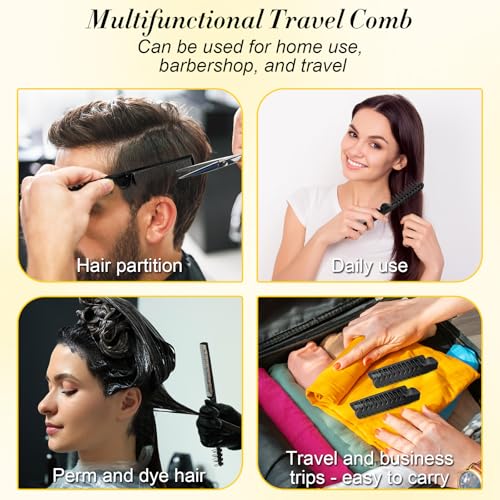 HOFASON Mini Foldable Travel Comb 60 Pack - Compact Pocket Hair & Makeup Brush