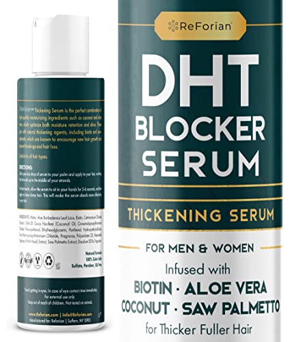 Paisle Botanics DHT Blocker Hair Growth Serum for Women & Men, Natural Biotin Thickener, 4 oz