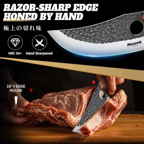 Japanese Kitchen Knife Set - 3-Piece Butcher, Chef & Viking Knives