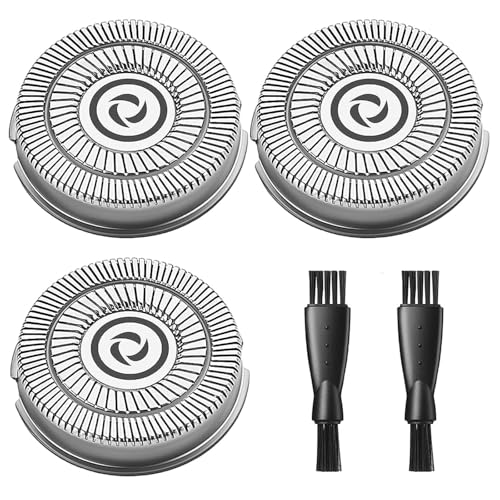 RMS8101 Blades for Men's Electric Shaver RMS7109, 3PCS RMS8101 Replacement Blades, 2 Cleaning Brush
