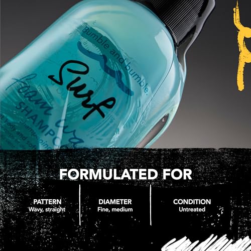 Bumble and bumble Surf Foam Wash Texturizing Shampoo 8.5 Fl Oz - Adds Sea-Breezy Volume & Texture