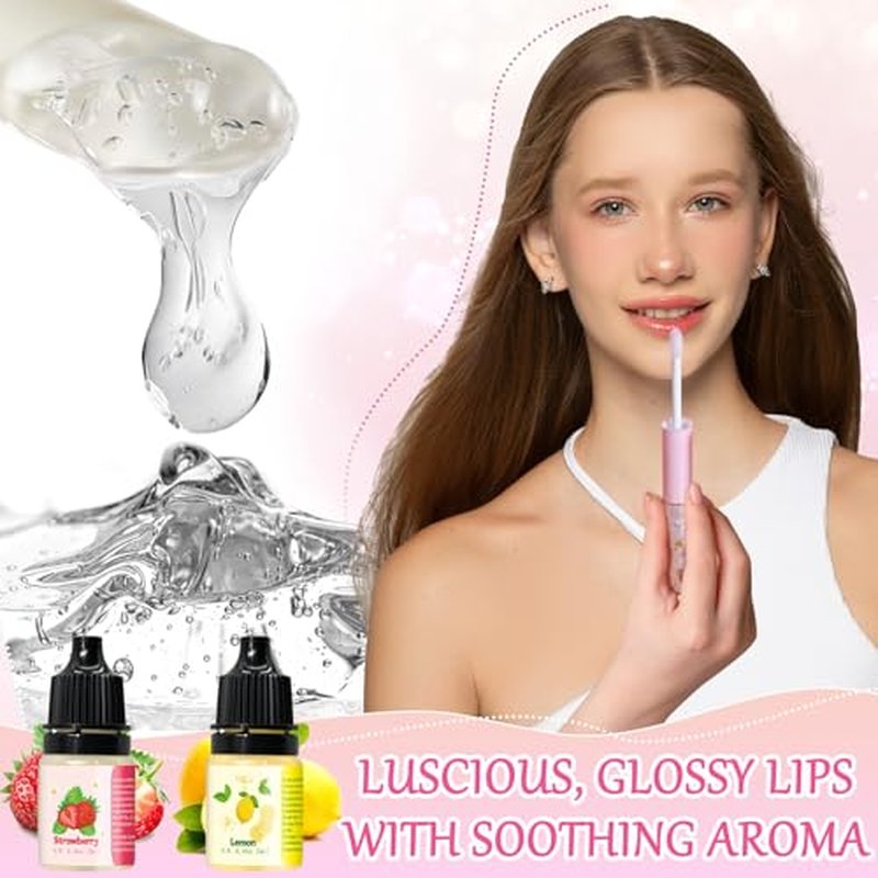 Jcoos Lip Gloss Making Kit, Make Your Own Lip Gloss Kit for Women Beginner, Girls, DIY Lipgloss Making Kits Lip Oil, Moisturizing Base, Pigments, Tubes, Women Gifts Unique, Popular Teen tuff