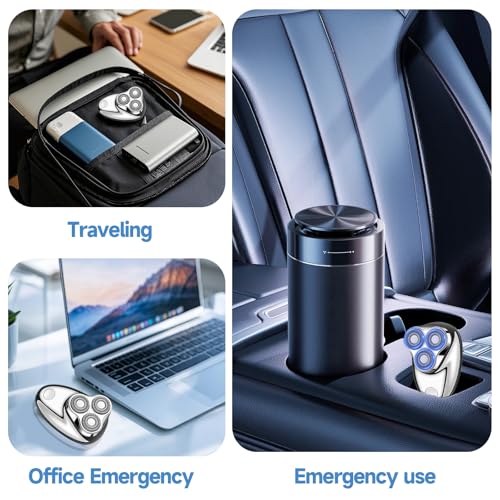 Mini Electric Shaver, Mini Portable Razor, USB Rechargeable Waterproof Shaver for Travel Office,Wet & Dry Electric Pubic Trimmer, Waterproof Body Groomer (for Men)