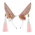 Pink Bunny Ears Headband for Cosplay Animal Party Accessories Yhdw-Pink