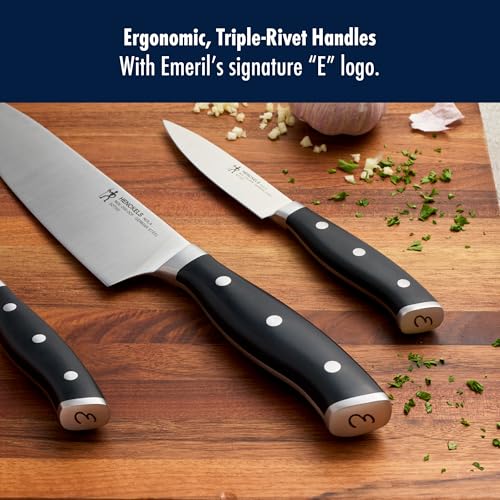 Henckels Emeril Nola 3-Piece Knife Set Stainless Steel - Razor-Sharp, German Designed