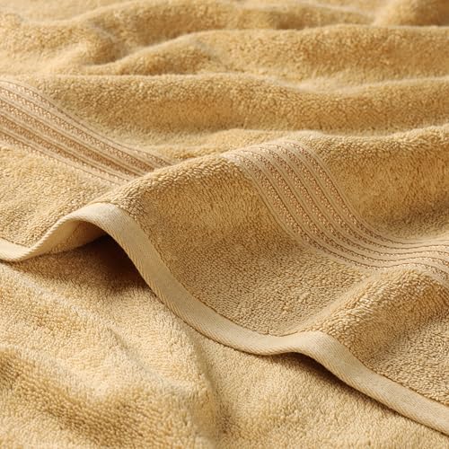 Superior Egyptian Cotton 10-Piece Face Towel Set , Small Towels For Facial, Spa, Quick Dry, Absorbent Towels, Bathroom Accessories, Guest Bath, Home Essentials, Washcloth, Airbnb, Gold