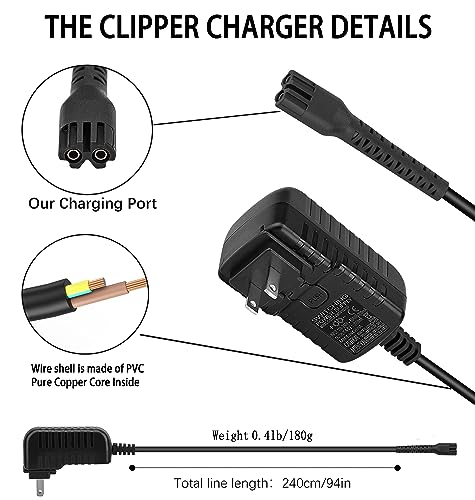 Replacement 4V Clippers Charger for Wahl Magic Clip Senior Finale - Variation of THIS listing