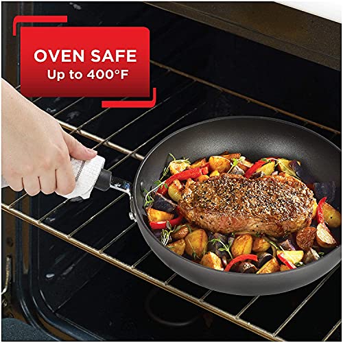 T-Fal 2-Piece Hard Anodized Nonstick Fry Pan Set - 8 & 10 Inch, Onyx