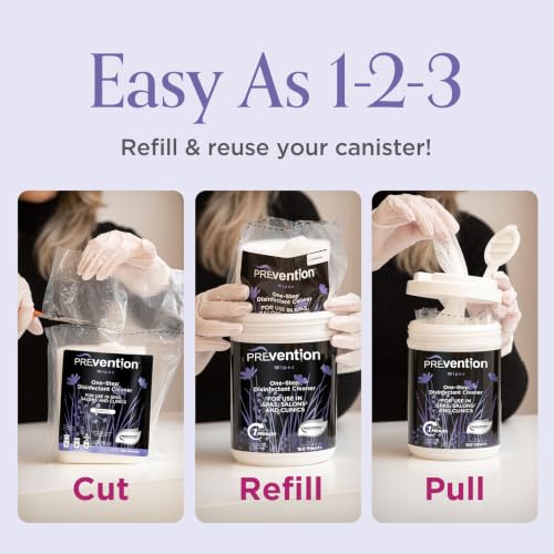 Disinfecting Wipes Refill Pack - Bulk Surface Sanitizer for Salons & Spas - 6 Pack
