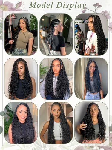 Deep Wave Human Braiding Hair for Boho Braids - 1B / 18 Inch