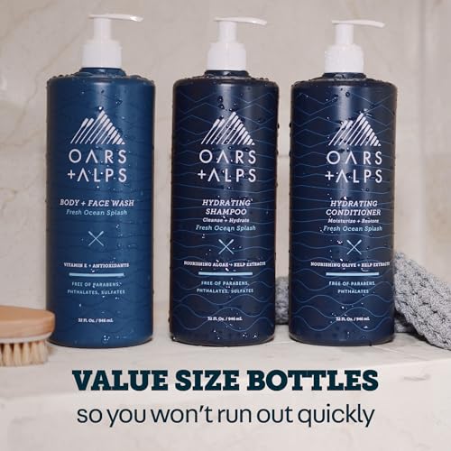 Oars + Alps Men's Body & Face Wash - Fresh Ocean Splash 32 Fl Oz