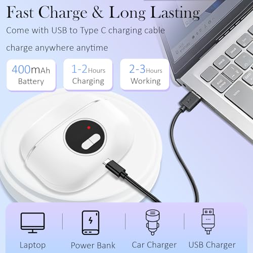 YunLuna 3-in-1 Electric Nail Clipper for Seniors with Light & Grinder