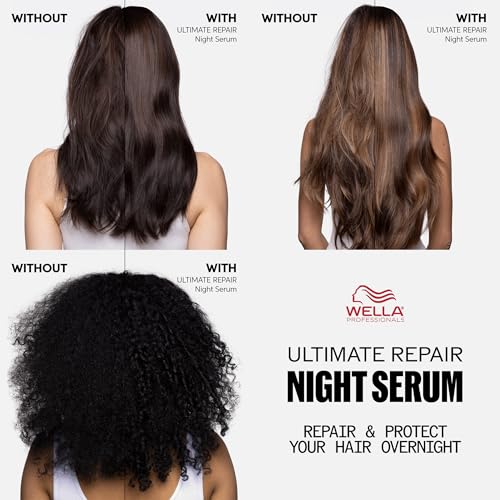 Wella Professionals ULTIMATE REPAIR Night Serum | Overnight Leave-in Treatment for Dull, Dry, Frizzy Hair | Repair Breakage & Protect Against Night Stressors | All Hair Types - Packaging May Vary