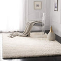 4' x 6' Ivory Shag Area Rug - California Collection, Non-Shedding, Plush Thick Pile