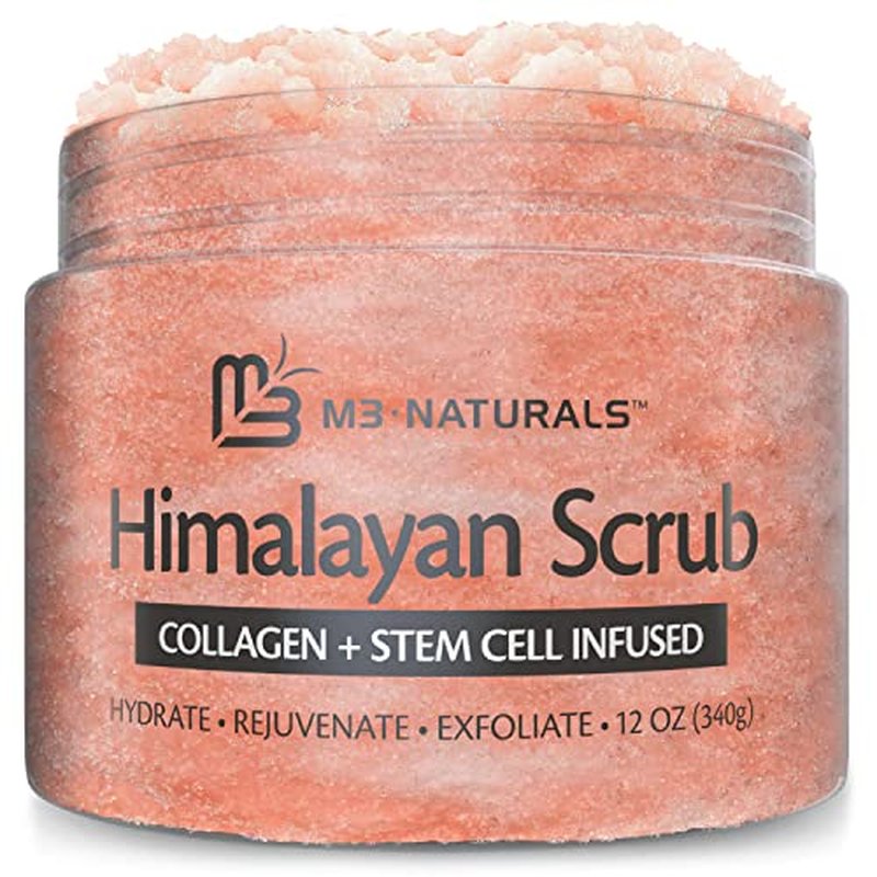 M3 Naturals Himalayan Body Scrub and Turmeric Body Scrub Bundle