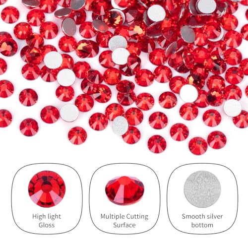 Red Flat Back Crystal Rhinestones SS20 4.6-4.8mm - 10,000PCS Bulk Embellishments Variation of THIS listing