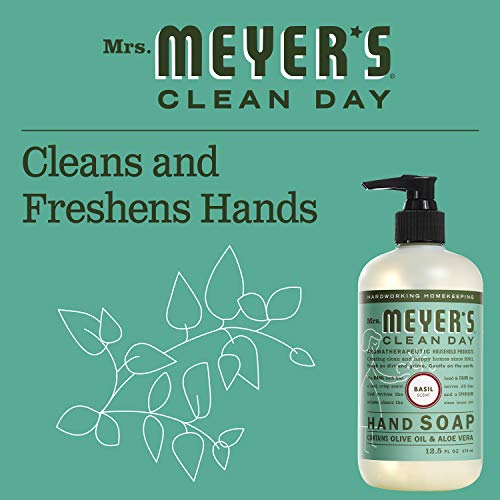 Mrs. Meyer's Basil Hand Soap with Essential Oils - 12.5 fl oz, Pack of 3