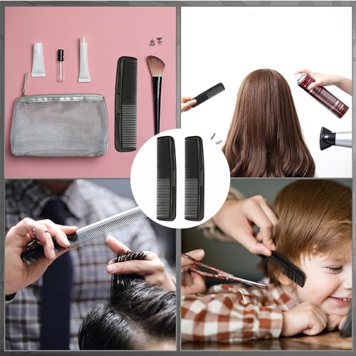 300 Pack Black Pocket Hair Combs - Portable Hairdressing & Styling Tools for Salon & Home
