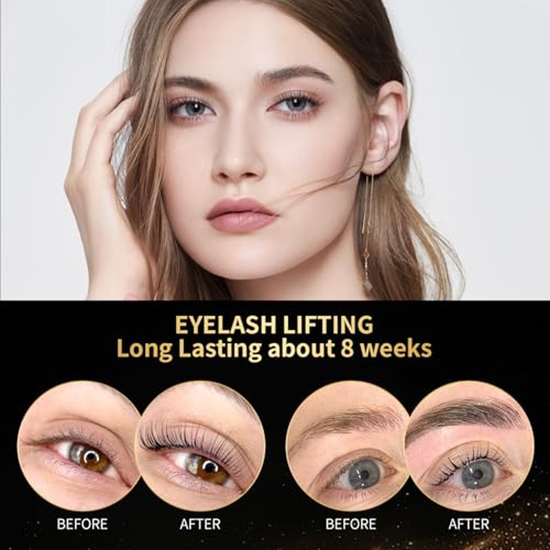 Lash Lift Kit - Plant Extract Eyelash Lift Kit, Professional Salon Grade Perm & Fixation Lotion, Harmless and Long-Lasting Precise Press Bottle Eyelash Perm Kit(Each lotion for 5ml) by DONG RHYME