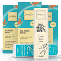Onsen Secret 3-Pack Nail Buffer Blocks with Extra Shine Pads - 4-Way Buffing for Natural Nails, Post-Gel & Acrylic Recovery