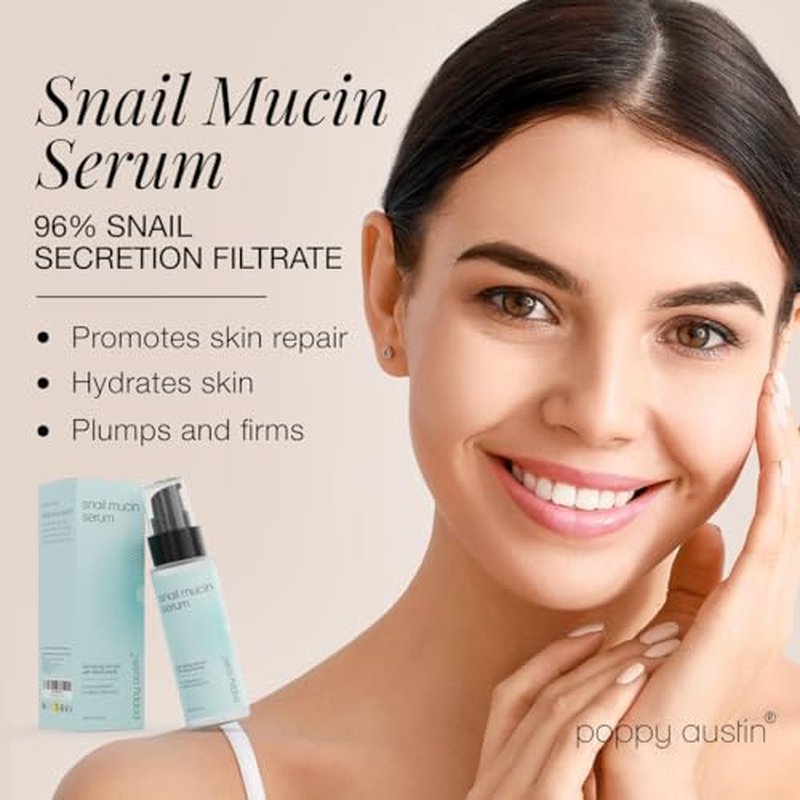 96% Snail Mucin Serum with Niacinamide, Snail Serum for Face, Hydrating Serum Snail Mucin Essence Face Serums for Anti Aging Serum (3.34 Fluid Ounces) (Pack of 2)