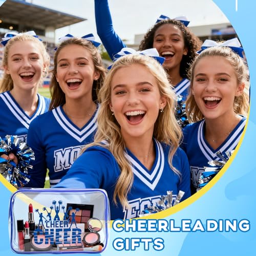 Blue Cheerleading Goodie Bags 20 Pcs Waterproof 7x5 Inch Party Gifts