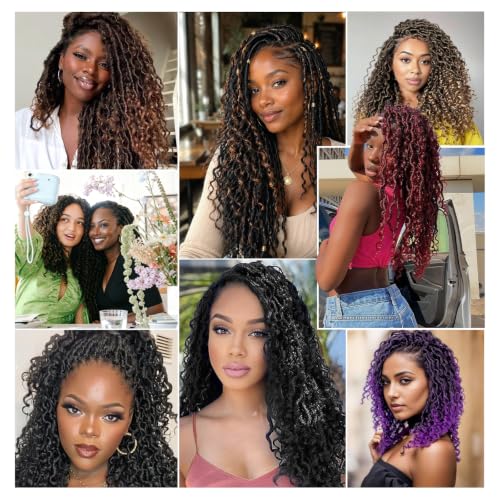 Grey Goddess Locs Crochet Hair - 14 Inch, 7-Pack for Black Women