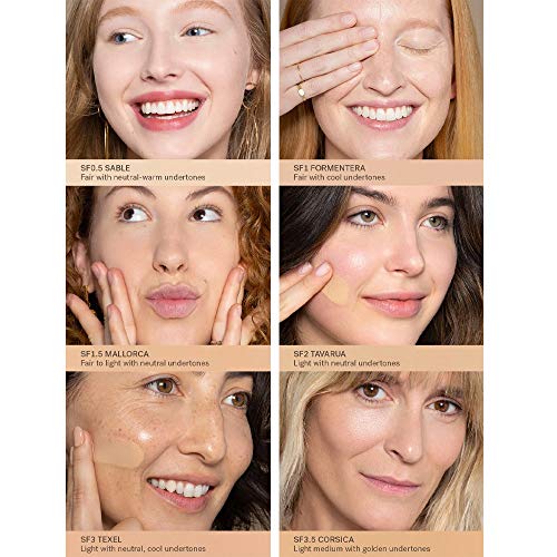 ILIA - True Skin Serum Foundation | Non-comedogenic, Cruelty-Free, Vegan, Weightless Feel, Buildable Coverage, Safe For Sensitive Skin (Salina, Light-Medium with Neutral Undertones SF5)
