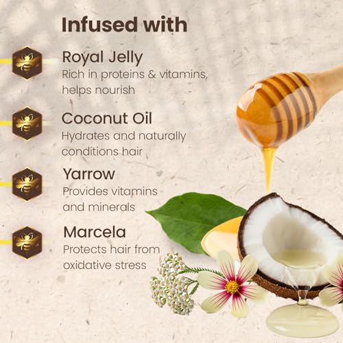 Tio Nacho Ultra-Moisturizing Shampoo, Conditioner and Treatment Set with Royal Jelly and Coconut Oil ? Hydrating Hair Care for Dry Hair, Frizz Control & Anti Hair Loss (3pc Bundle)