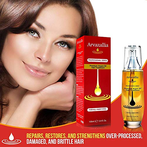 Argan Oil Hair Treatment and Leave-in Mask Set for Damaged Hair - Hydrating Conditioner Spray Bundle