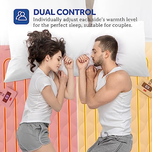 Sealy Queen Size Heated Mattress Pad Luxury Electric Bed Warmer