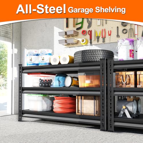 Heavy Duty Metal Garage Shelving Units - 40" W x 16" D x 36" H Black - Variation of THIS listing