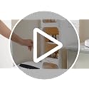 LXLXXL 5-Tier Narrow Storage Cabinet - Slim Tall Bathroom Organizer Snow White