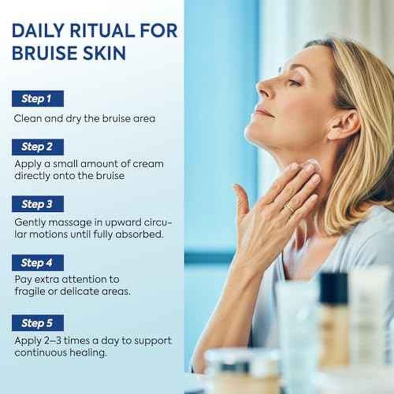 Arnica Bruise Cream Extra Strength: Fast Healing for Bruising and Swelling on Thin & Sensitive Skin - Enriched with Arnica Montana & Vitamins K, C & E - Daily Care for Teens, Adults & Seniors 4oz