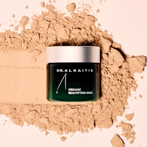Dr. Alkaitis Organic Beautifying Mask - Mushroom-Powered Treatment with Raw Cacao - Gentle Exfoliation, Skin Plumping & Hydrating (30g/1.05oz)