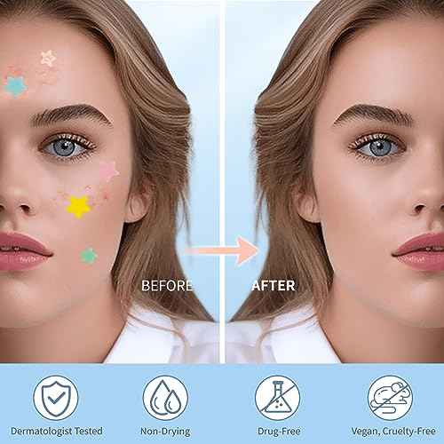 Pimple Patches for Face, Colorful Hydrocolloid Acne Patches, Cute Star Zit Covers for Face, Spot Stickers with Tea Tree, Salicylic Acid & Cica Oil| 4 Sizes (8mm, 10mm, 12mm & 14mm) |357 Count