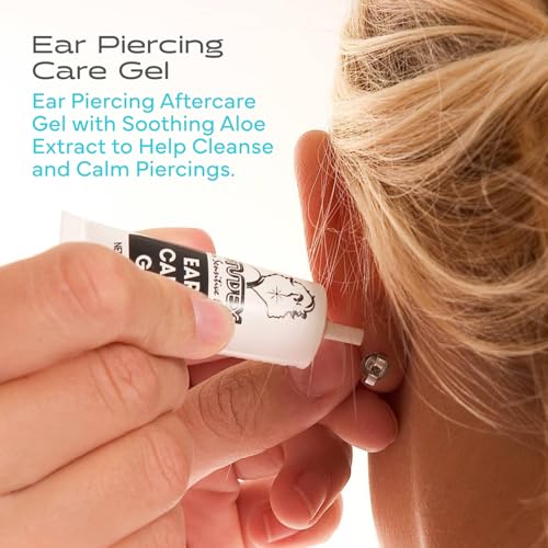 Studex Ear Piercing Care Gel ? Ear Piercing Aftercare Gel with Soothing Aloe Extract to Protect Skin & Promote Recovery, Safe for Sensitive Skin (.20 Fl Oz)